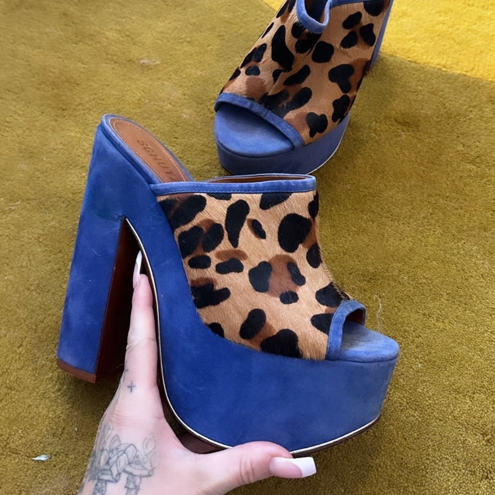 Schultz platform heels, no box